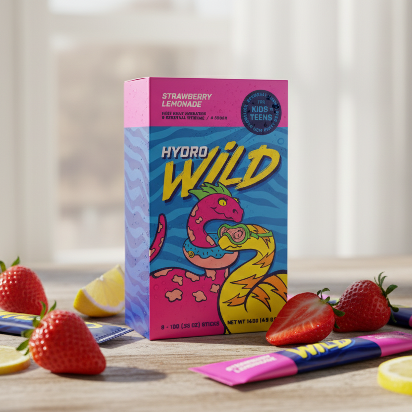Kid's Daily Hydration Drink Mix - Strawberry Lemonade
